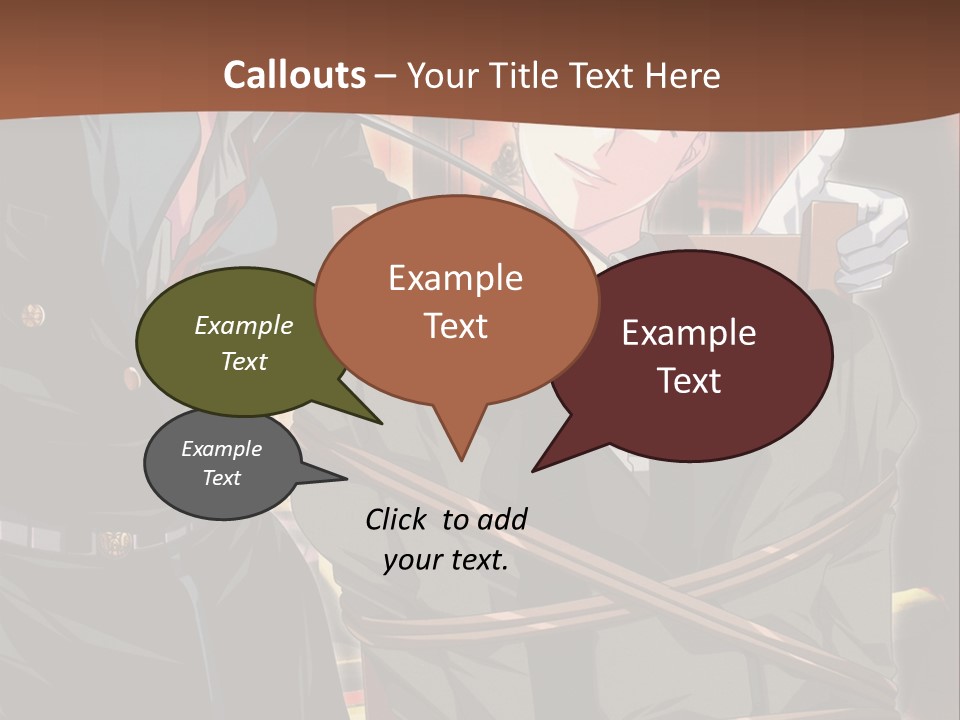 A Couple Of People Sitting Next To Each Other PowerPoint Template