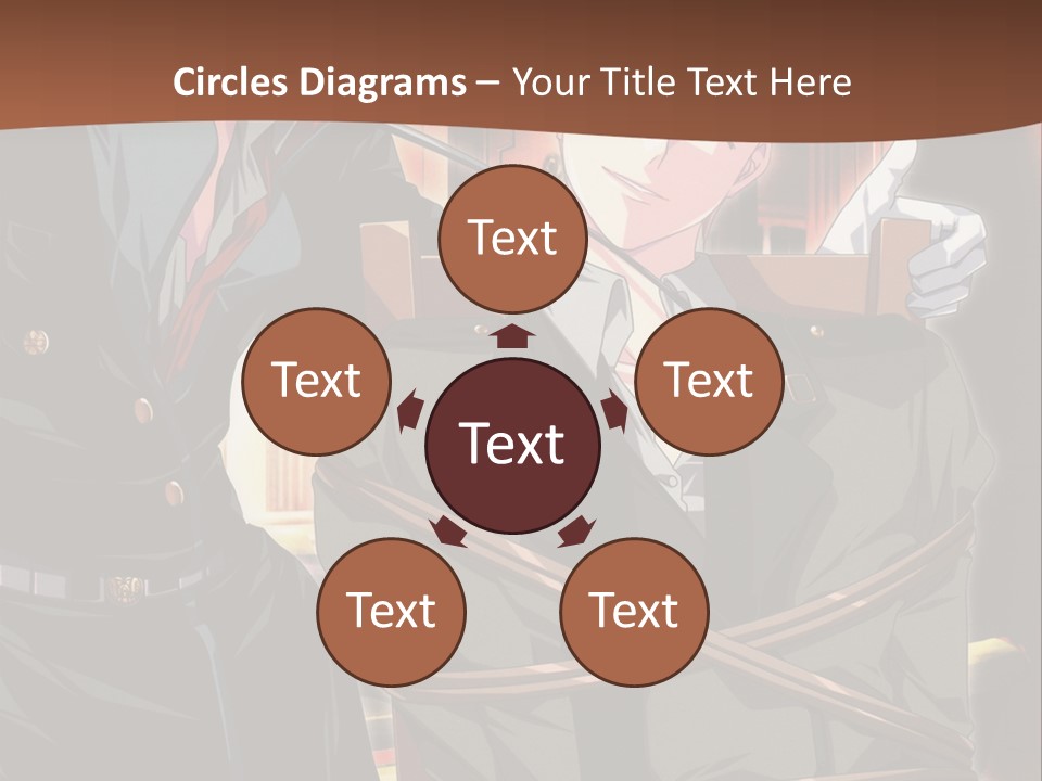 A Couple Of People Sitting Next To Each Other PowerPoint Template