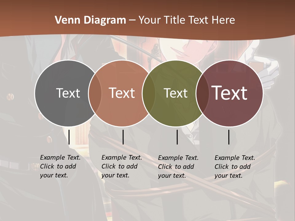 A Couple Of People Sitting Next To Each Other PowerPoint Template