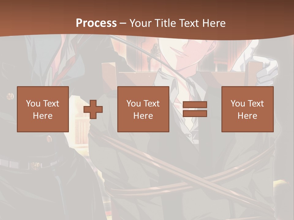 A Couple Of People Sitting Next To Each Other PowerPoint Template
