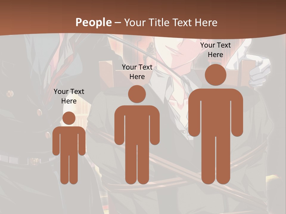 A Couple Of People Sitting Next To Each Other PowerPoint Template