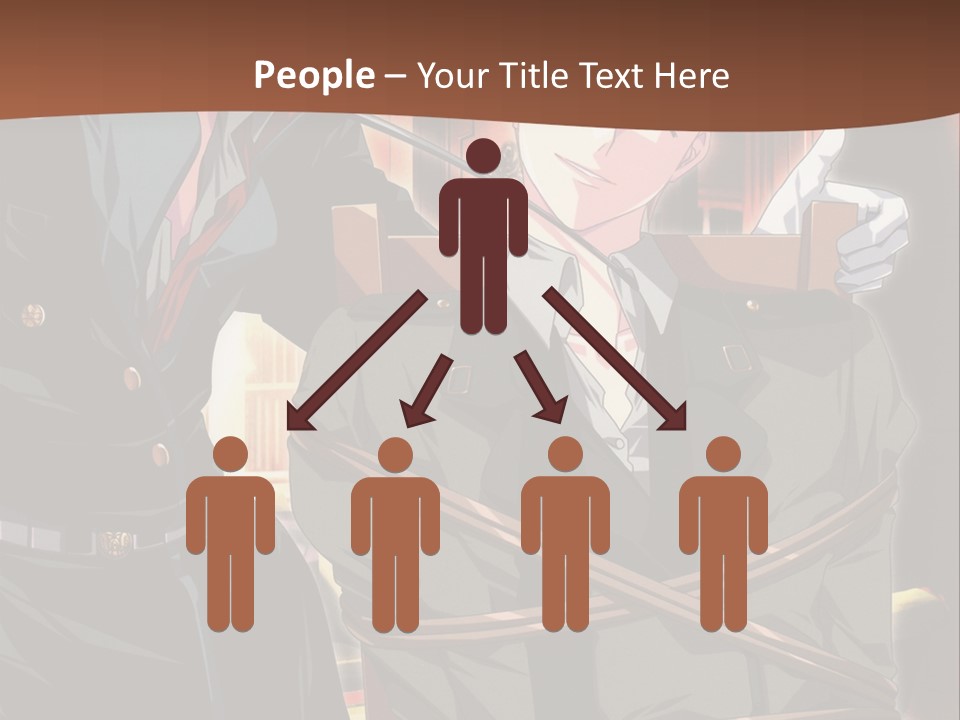 A Couple Of People Sitting Next To Each Other PowerPoint Template