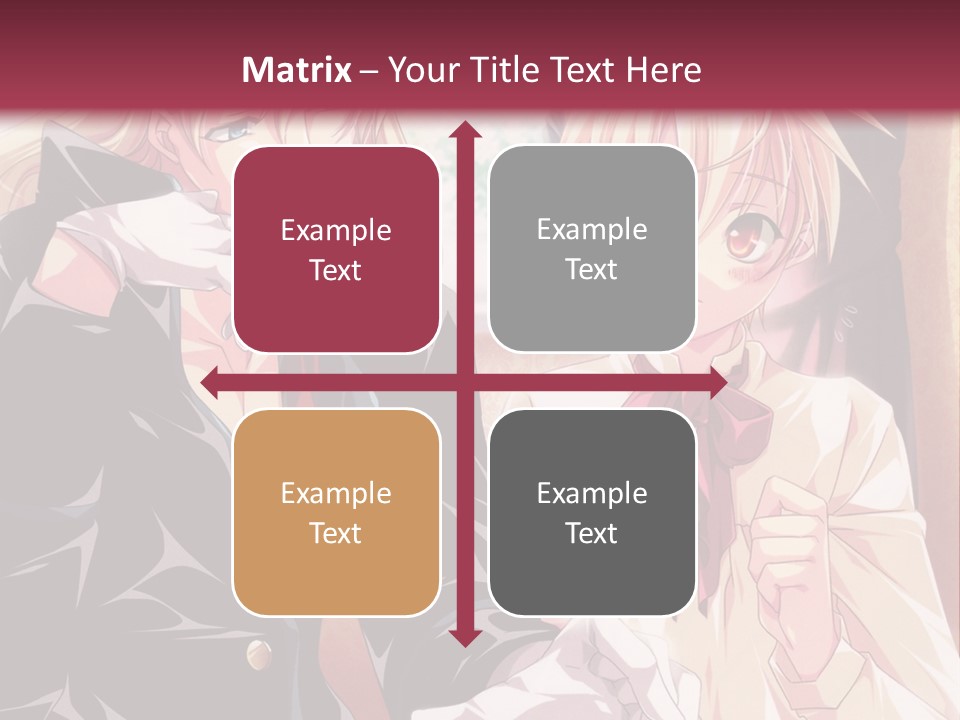 A Couple Of People Sitting At A Table PowerPoint Template