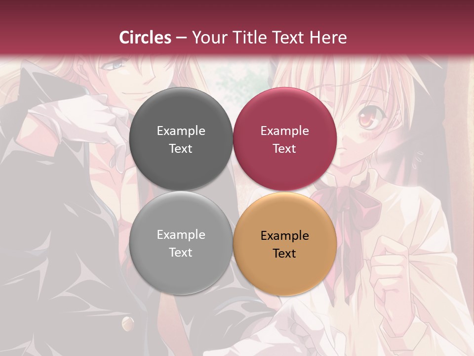 A Couple Of People Sitting At A Table PowerPoint Template