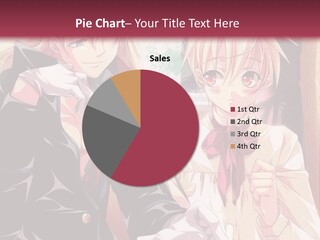 A Couple Of People Sitting At A Table PowerPoint Template