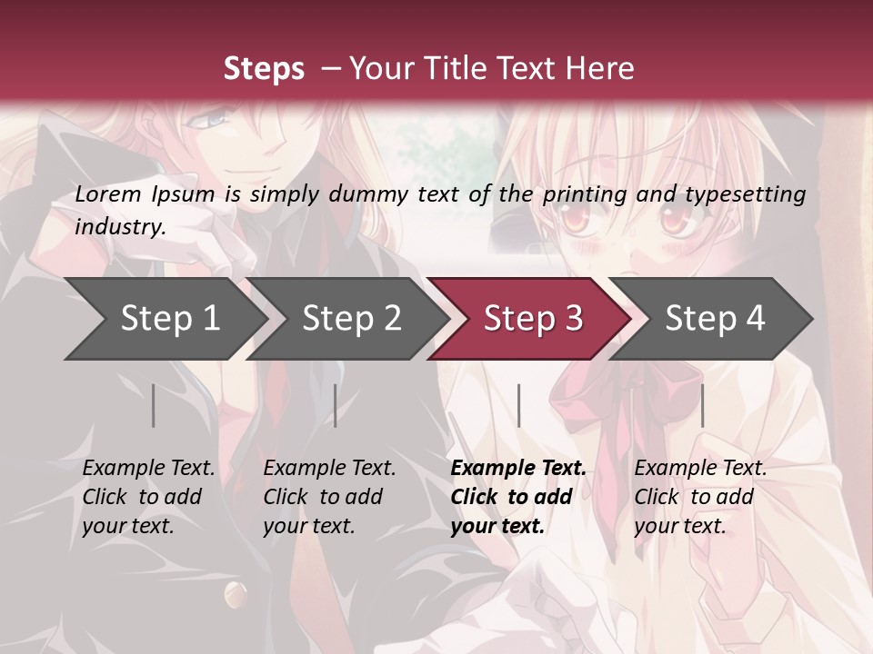 A Couple Of People Sitting At A Table PowerPoint Template