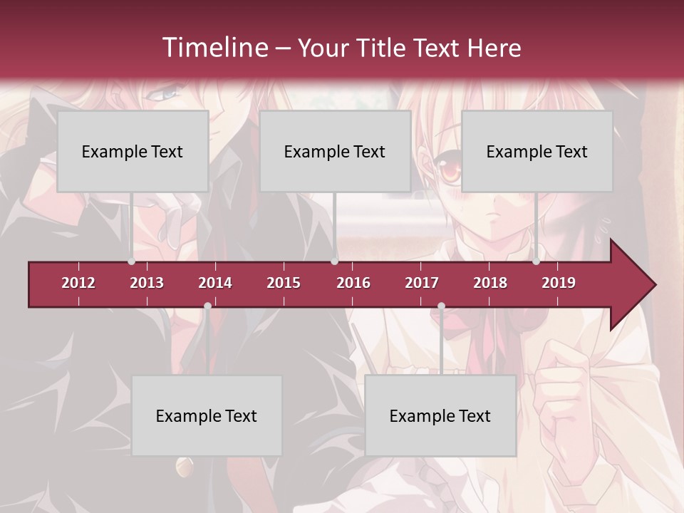 A Couple Of People Sitting At A Table PowerPoint Template