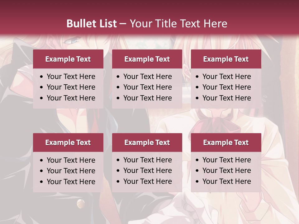 A Couple Of People Sitting At A Table PowerPoint Template