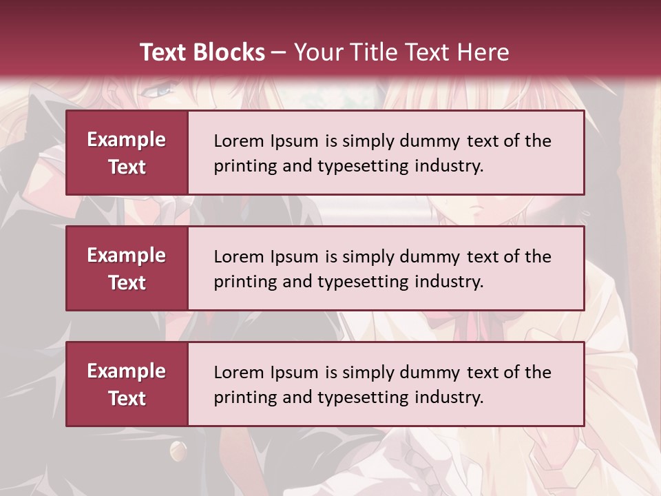 A Couple Of People Sitting At A Table PowerPoint Template