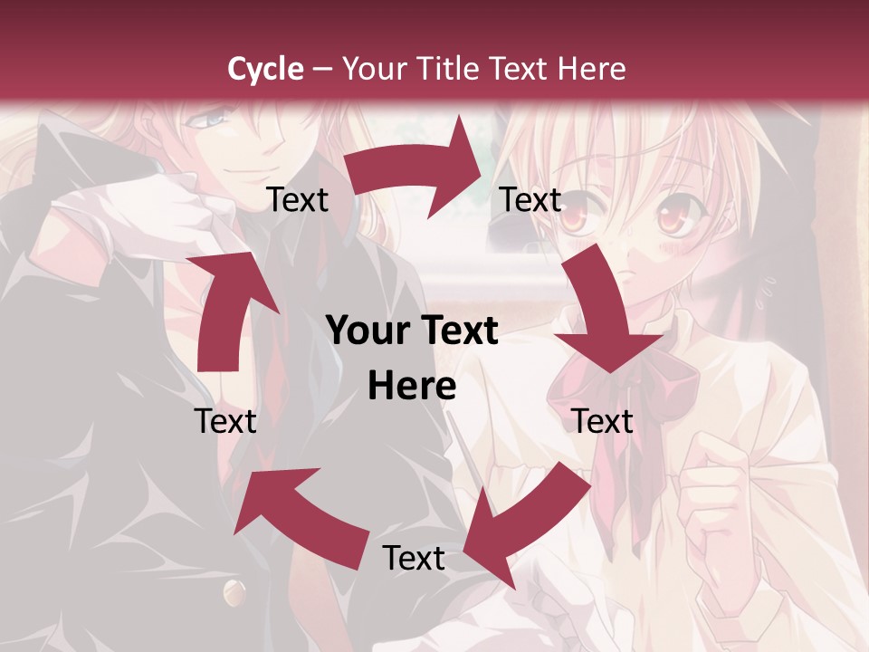 A Couple Of People Sitting At A Table PowerPoint Template