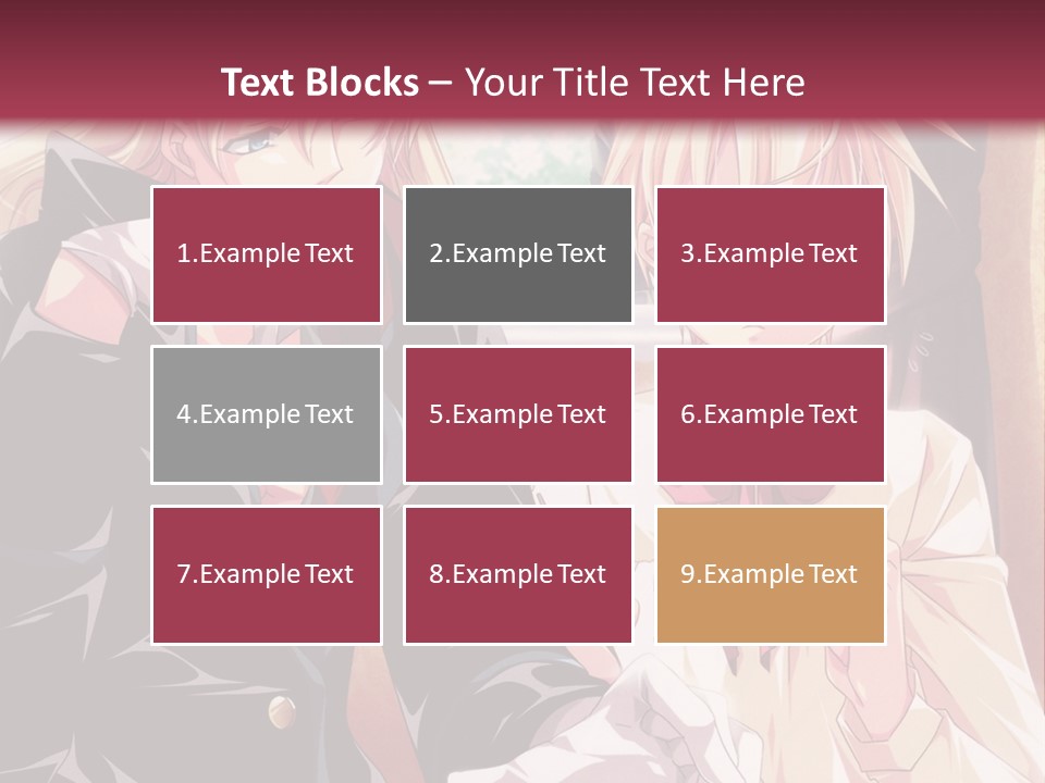 A Couple Of People Sitting At A Table PowerPoint Template