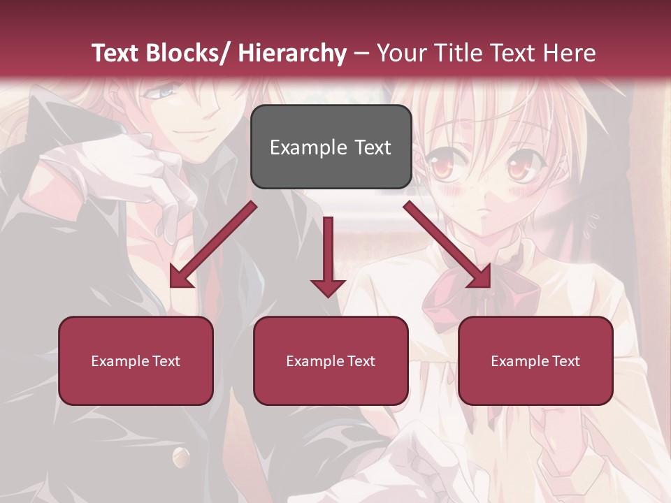 A Couple Of People Sitting At A Table PowerPoint Template