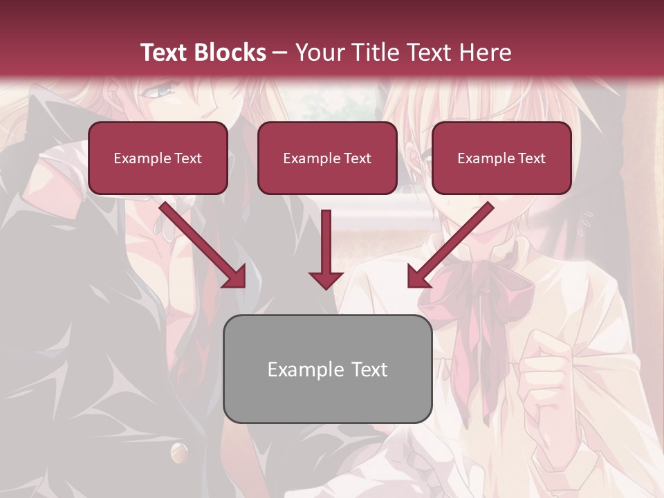 A Couple Of People Sitting At A Table PowerPoint Template