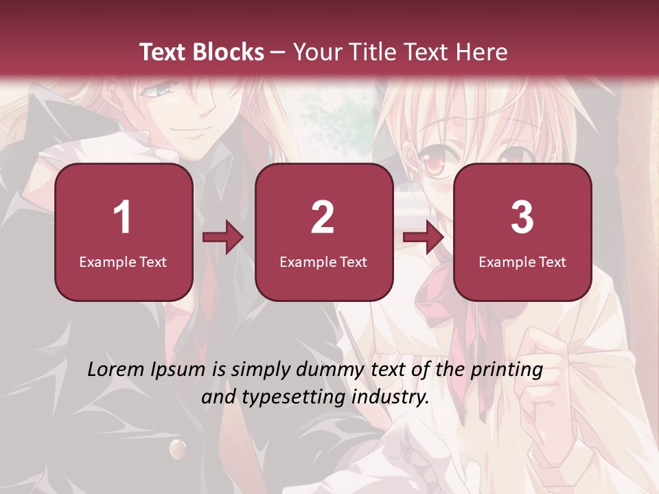 A Couple Of People Sitting At A Table PowerPoint Template