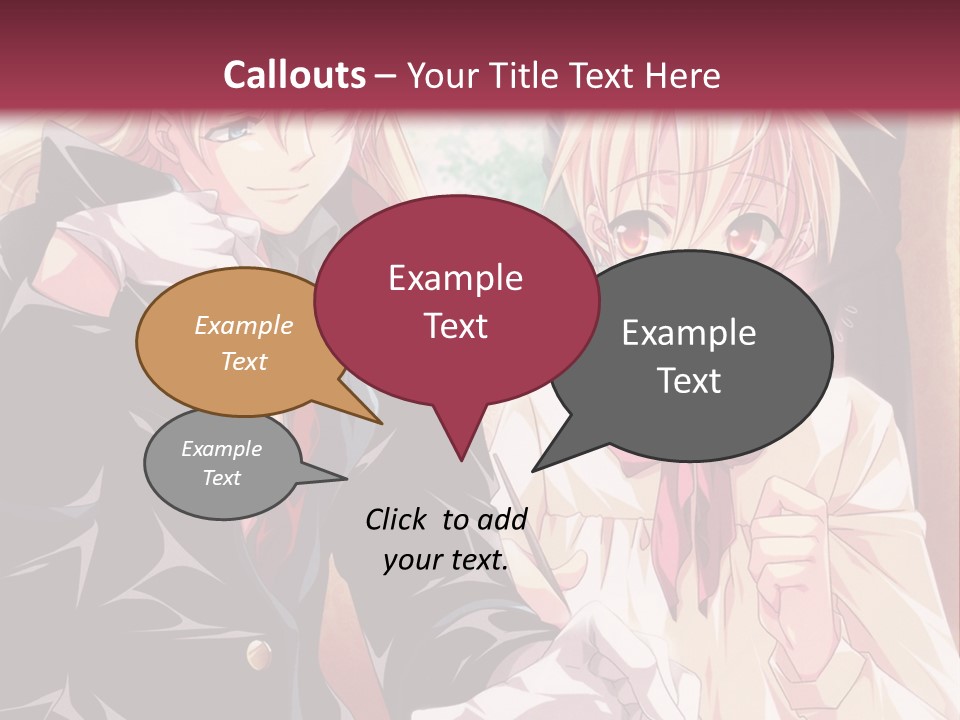 A Couple Of People Sitting At A Table PowerPoint Template