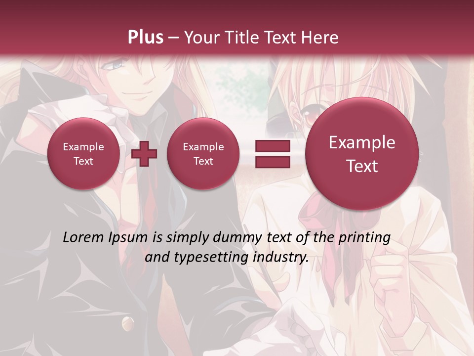 A Couple Of People Sitting At A Table PowerPoint Template