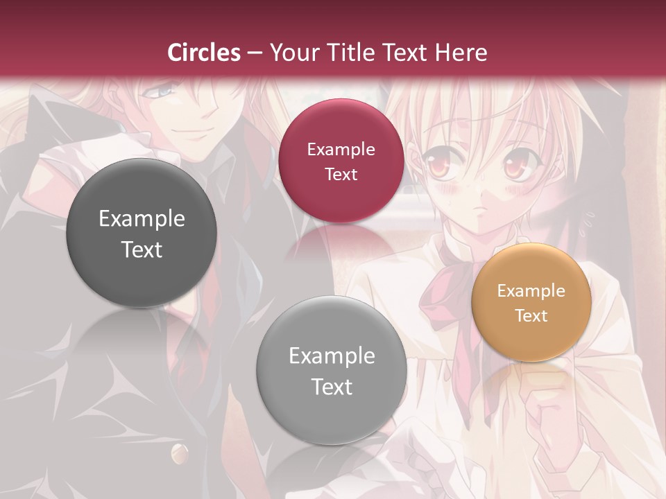 A Couple Of People Sitting At A Table PowerPoint Template