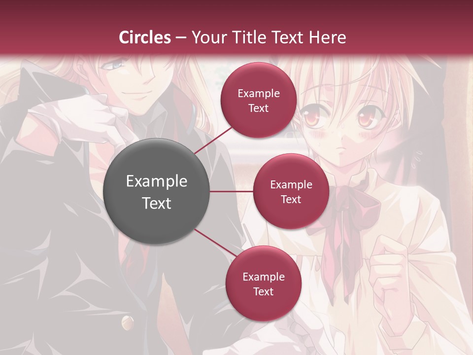 A Couple Of People Sitting At A Table PowerPoint Template