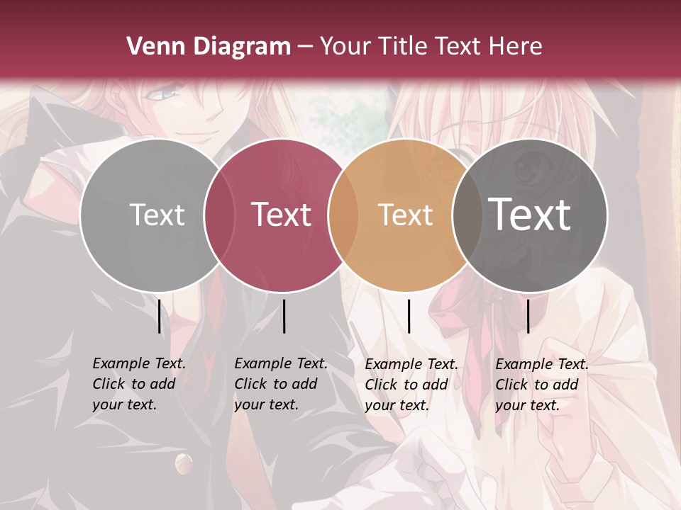 A Couple Of People Sitting At A Table PowerPoint Template