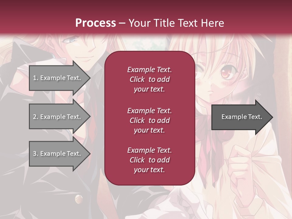 A Couple Of People Sitting At A Table PowerPoint Template