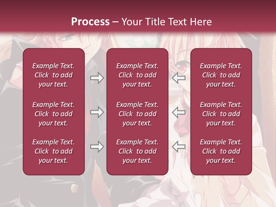 A Couple Of People Sitting At A Table PowerPoint Template