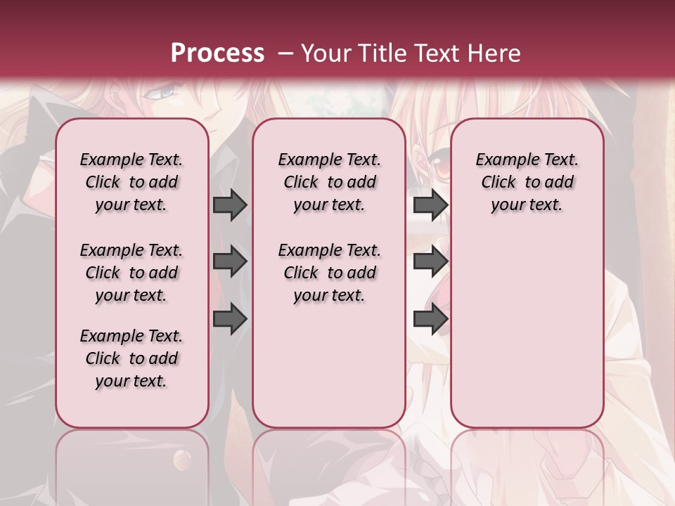 A Couple Of People Sitting At A Table PowerPoint Template