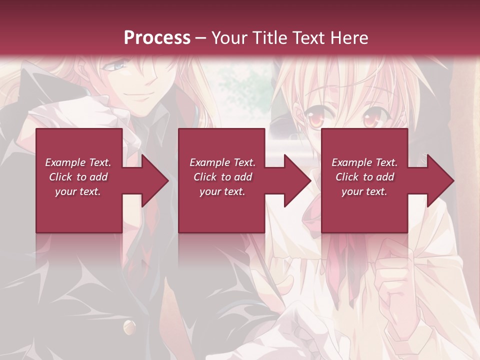 A Couple Of People Sitting At A Table PowerPoint Template