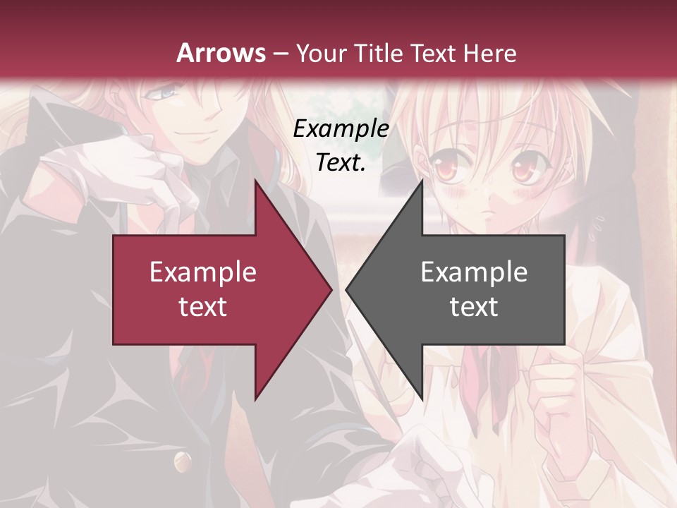 A Couple Of People Sitting At A Table PowerPoint Template