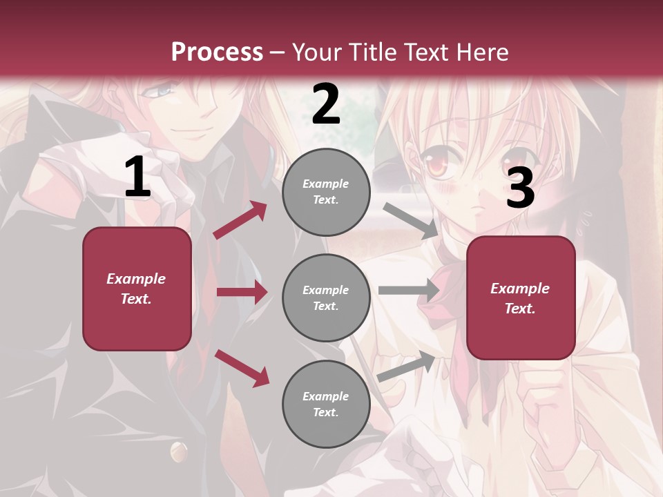 A Couple Of People Sitting At A Table PowerPoint Template