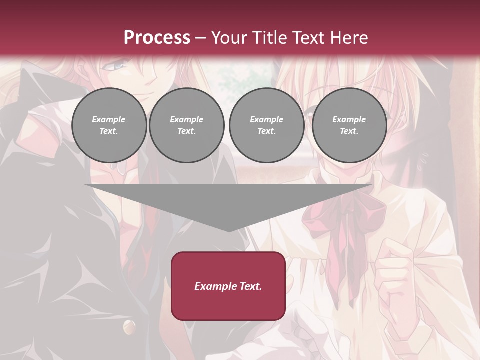 A Couple Of People Sitting At A Table PowerPoint Template