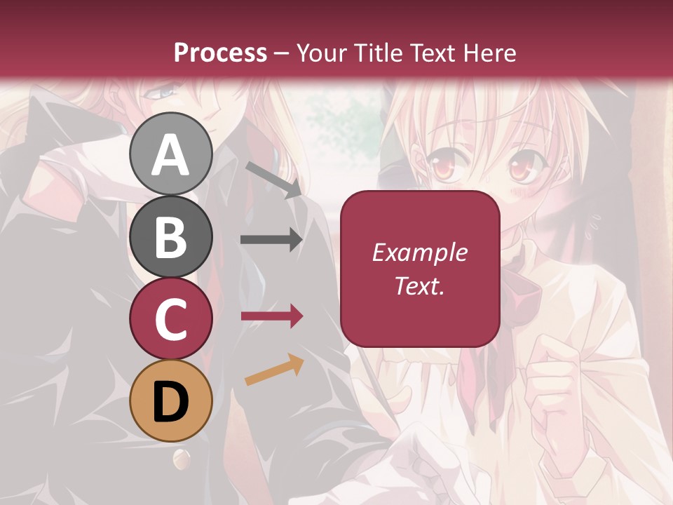 A Couple Of People Sitting At A Table PowerPoint Template