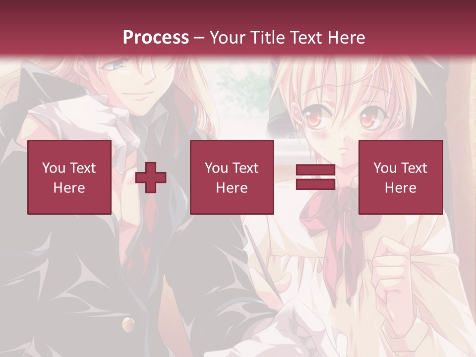 A Couple Of People Sitting At A Table PowerPoint Template