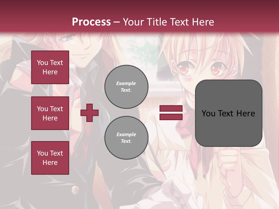 A Couple Of People Sitting At A Table PowerPoint Template