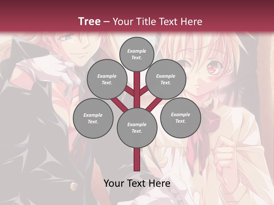 A Couple Of People Sitting At A Table PowerPoint Template