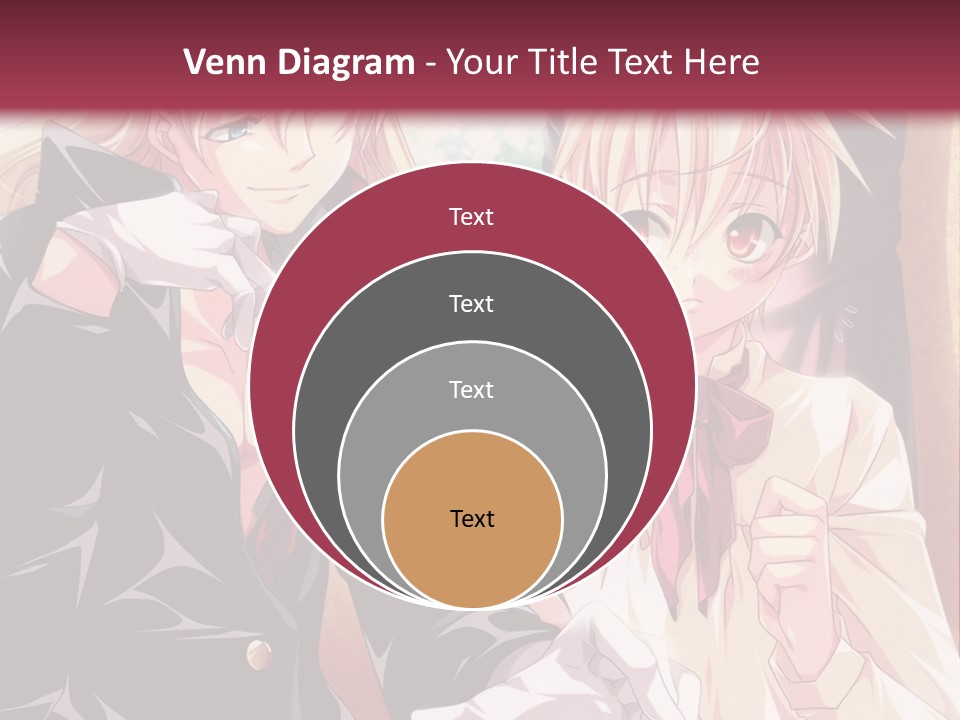 A Couple Of People Sitting At A Table PowerPoint Template