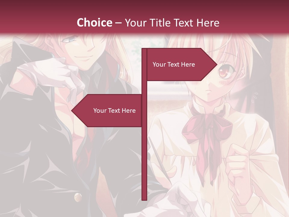 A Couple Of People Sitting At A Table PowerPoint Template