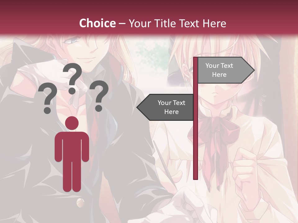 A Couple Of People Sitting At A Table PowerPoint Template