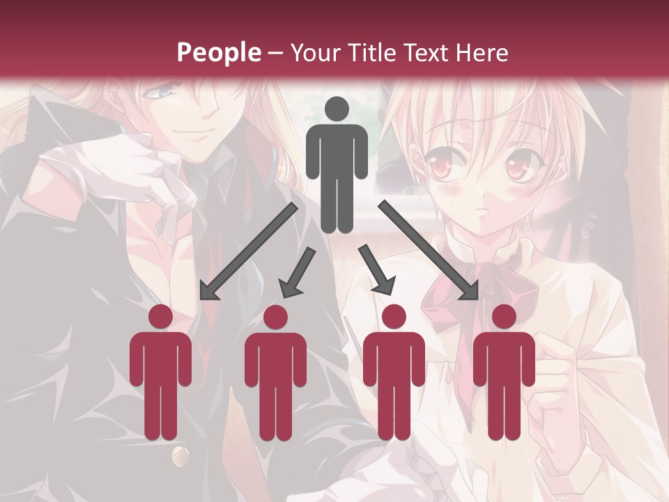 A Couple Of People Sitting At A Table PowerPoint Template