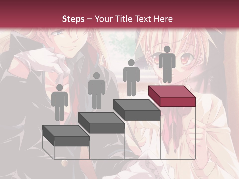 A Couple Of People Sitting At A Table PowerPoint Template