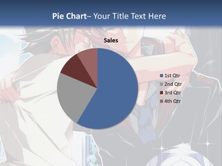 A Couple Of Anime Characters Hugging Each Other PowerPoint Template