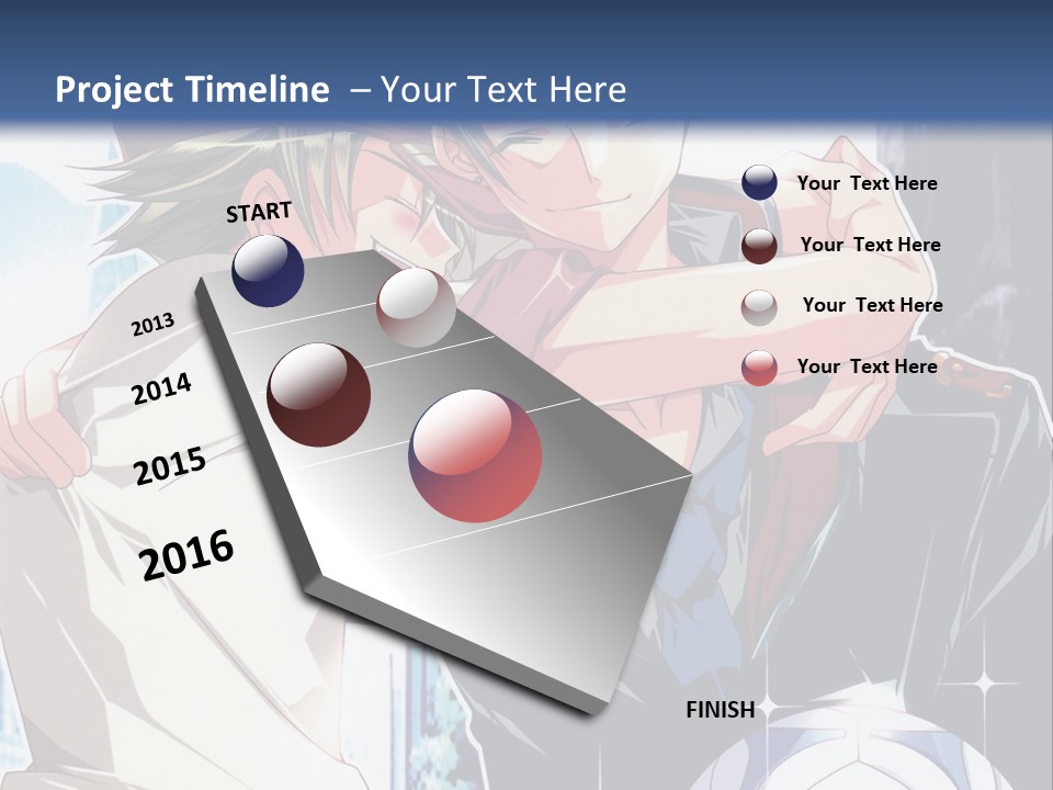 A Couple Of Anime Characters Hugging Each Other PowerPoint Template