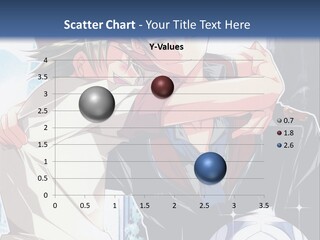 A Couple Of Anime Characters Hugging Each Other PowerPoint Template