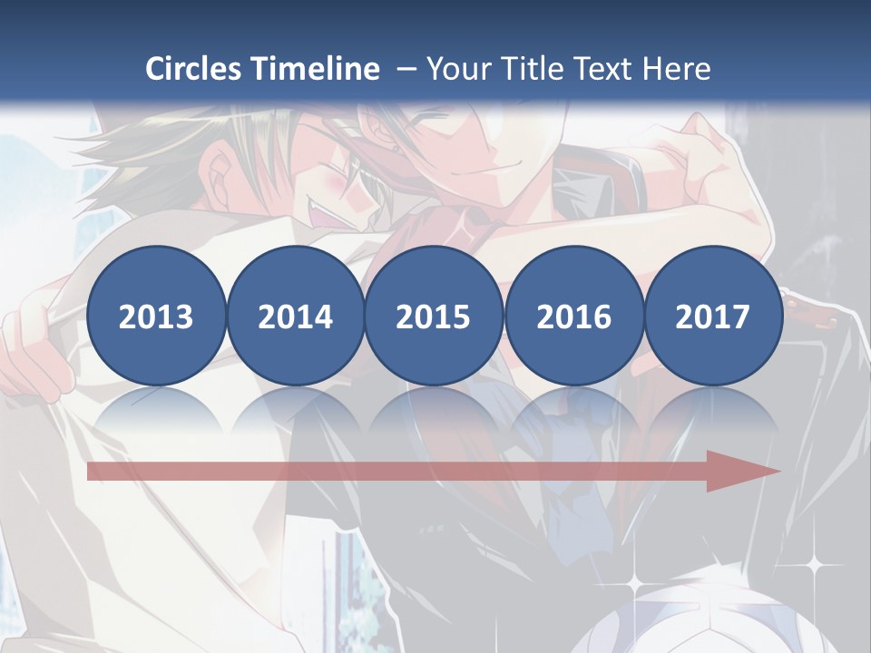 A Couple Of Anime Characters Hugging Each Other PowerPoint Template