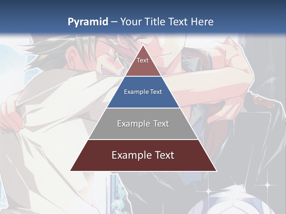 A Couple Of Anime Characters Hugging Each Other PowerPoint Template