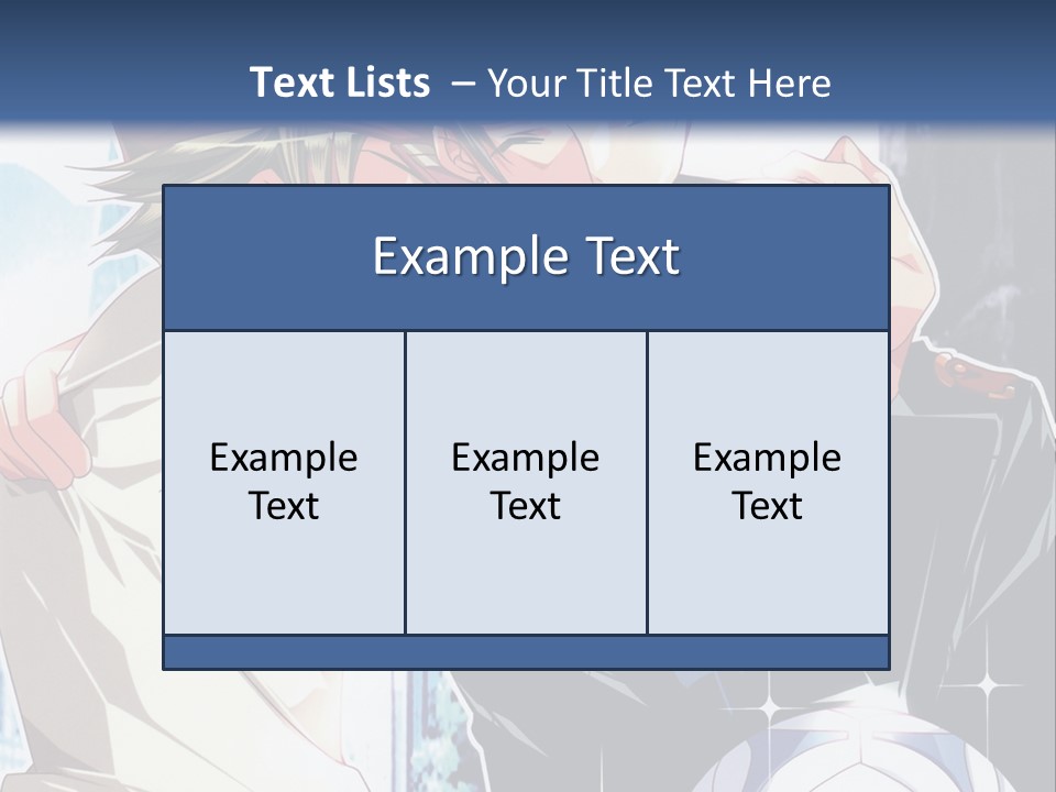 A Couple Of Anime Characters Hugging Each Other PowerPoint Template