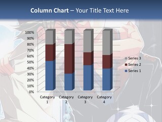 A Couple Of Anime Characters Hugging Each Other PowerPoint Template