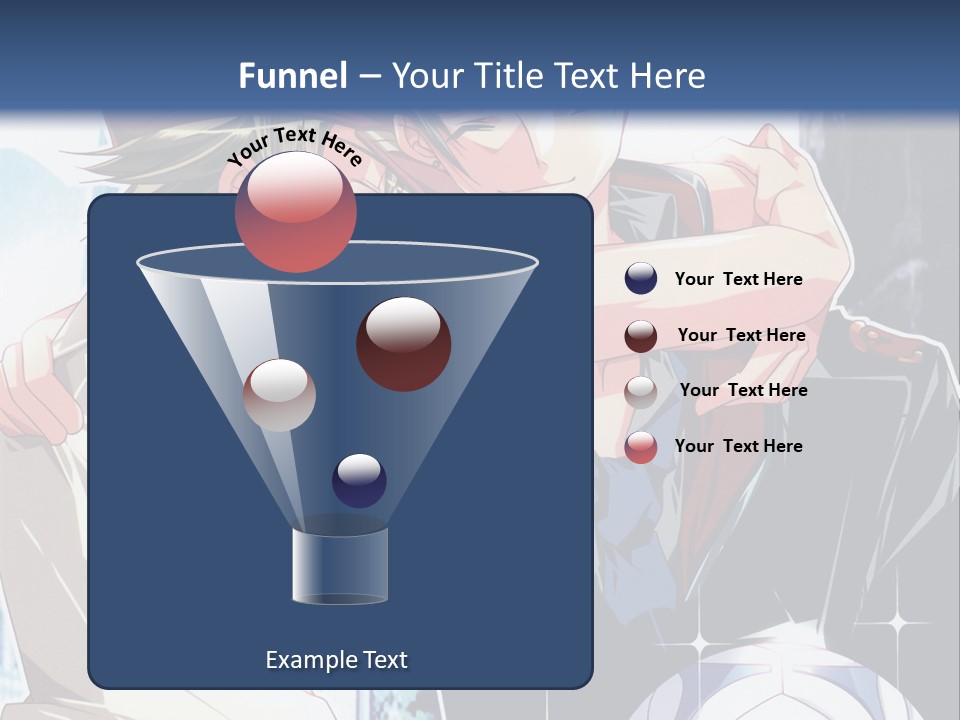 A Couple Of Anime Characters Hugging Each Other PowerPoint Template