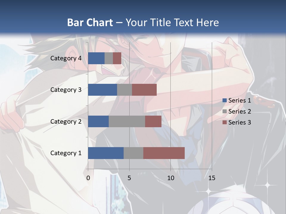 A Couple Of Anime Characters Hugging Each Other PowerPoint Template