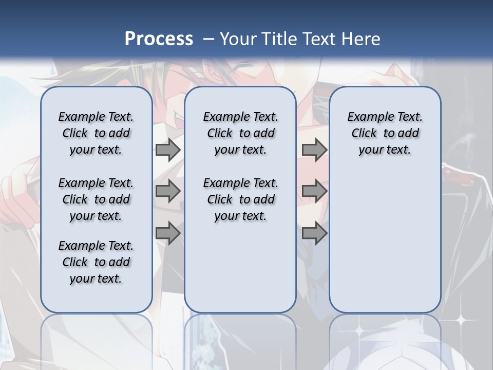 A Couple Of Anime Characters Hugging Each Other PowerPoint Template