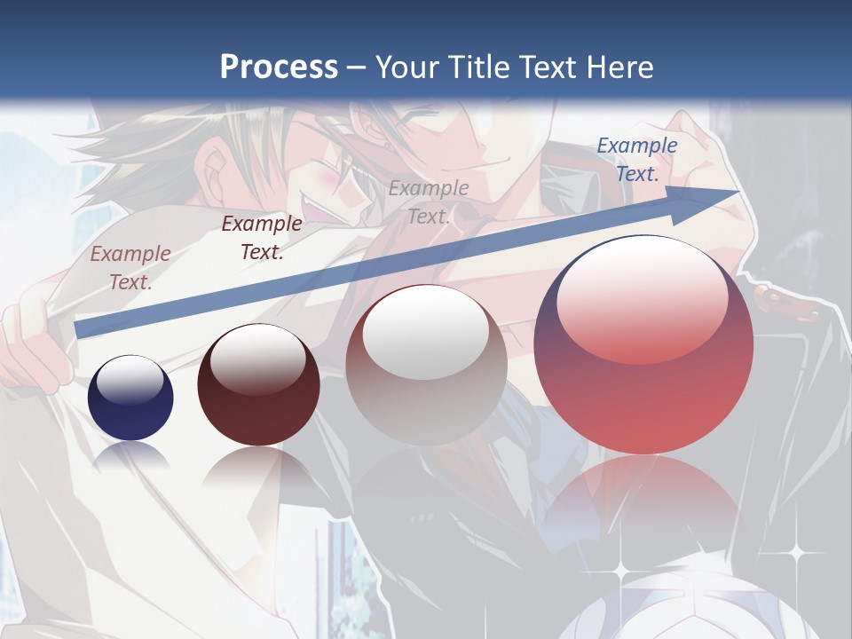 A Couple Of Anime Characters Hugging Each Other PowerPoint Template